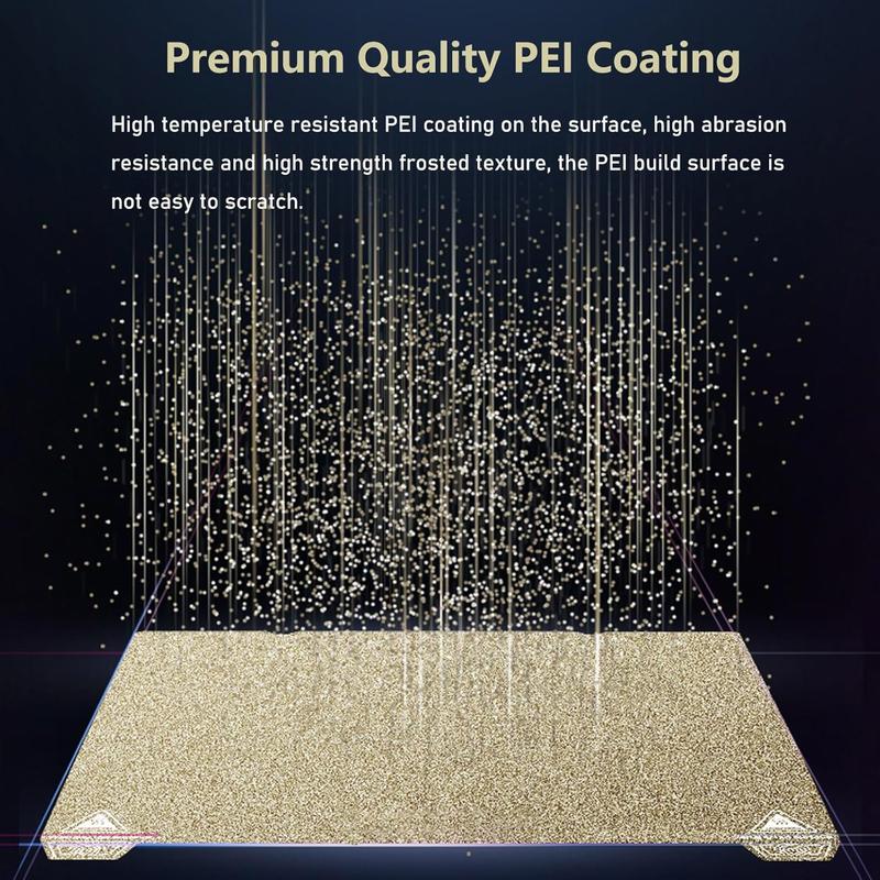 For Creality Ender 3 V3 KE/SE PEI Spring Steel 235x235mm, Texture PEI Sheet Heated Bed for K1C/K1/Ender 3/3 Pro/3 V2/V2 Neo/3 V3