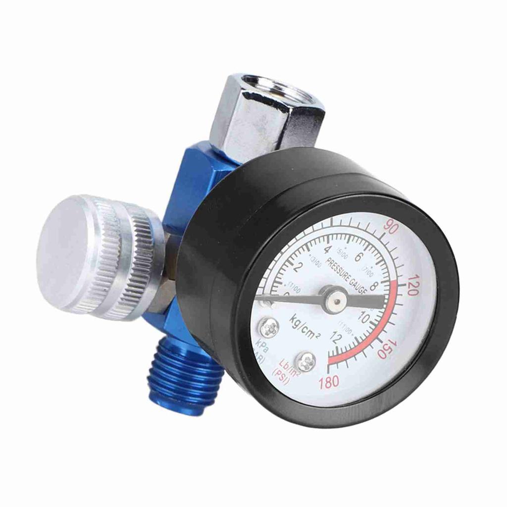 Регулятор давления воздуха Манометр Алюминиевый сплав Регулируемый краскопульт Воздушный инструмент G14
