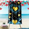 Radiant Hearts In Bloom Print Beach Towel, Quick Drying, Suitable for Travel, Outdoor Sports, Jogging, the Beach and Swimming, Gift