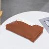 Коробка для салфеток, легкая, роскошная, гостиная, креативная, скандинавская, прямоугольная, для хранения, автомобильная, из искусственной кожи, для перекачивания бумажных коробок