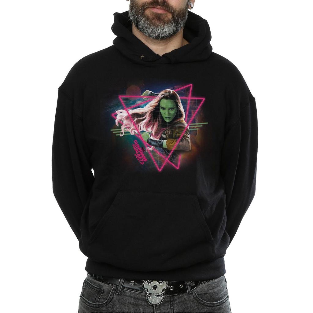 Marvel Mens Guardians Of The Galaxy Neon Gamora Hoodie