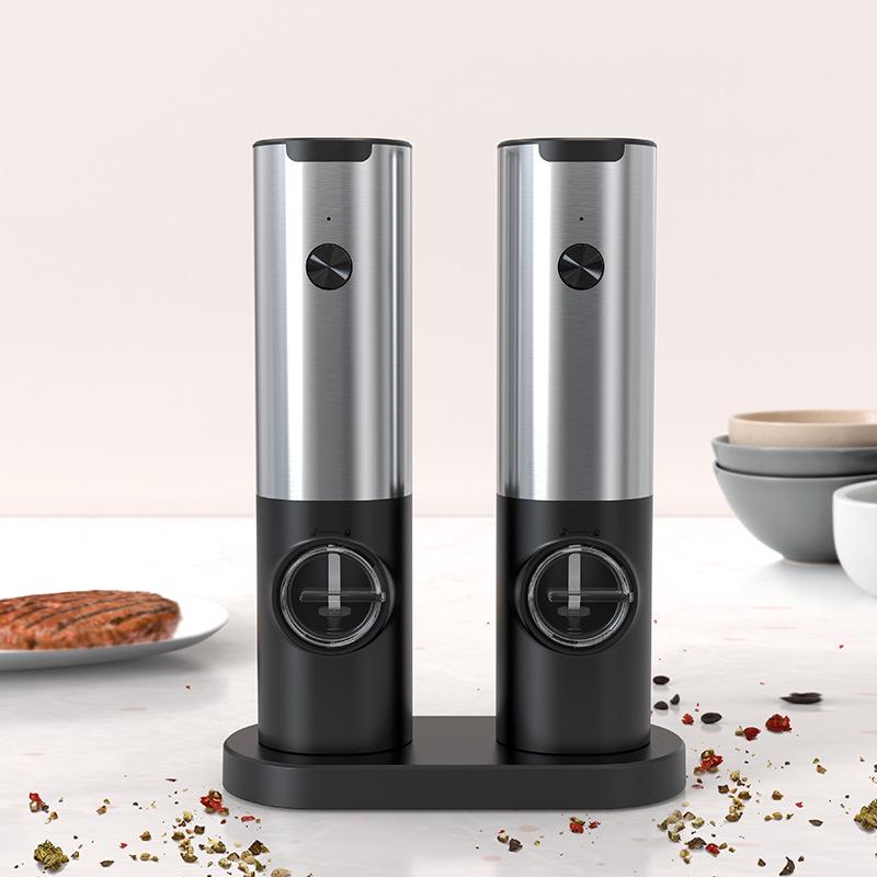 Gravity-Sensing Electric Pepper & Salt Grinder for Household Use