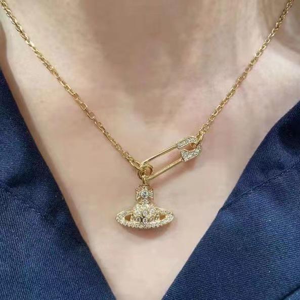 Роскошное брошь-колье императрицы Цыси: Элегантная, Универсальная, Высококачественная Ключичная Цепочка для Женщин