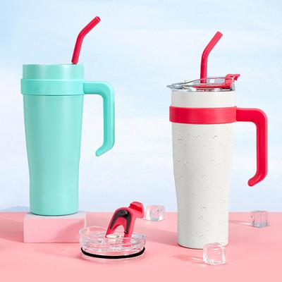 Big Mac Frost Cup Нержавеющая сталь 40 унций Изоляционная чашка с ручкой Большая емкость Чашка для воды Офисная соломенная чашка