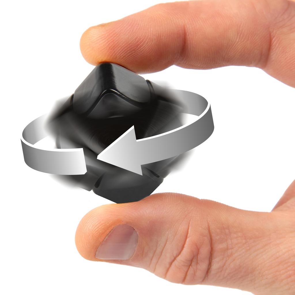 Ishikawa Toys Hand Spinner CUBE SPINNER Matte Black