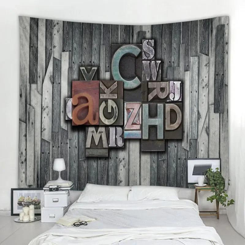 Винтажная деревянная панель, декоративный гобелен, декор для дома, стены, гостиной, офиса, гобелен