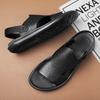 Fashion Men's Sandals Comfortable Soft Leather Sandals Casual Men's Shoes Half Slipper Business Men Shoes British Gentleman Leisure Walk