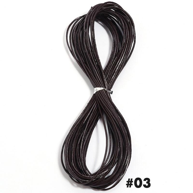 10 ярдов 1,5 мм круглый кожаный шнур из коровьей кожи Материал для изготовления ювелирных изделий Ручной работы Браслетов Для изготовления ювелирных изделий Фурнитура Шнуры для рукоделия