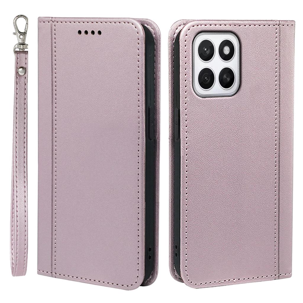 HX01 For Honor X8c 4G Wallet Case Magnetic Closing PU Leather Phone Cover
