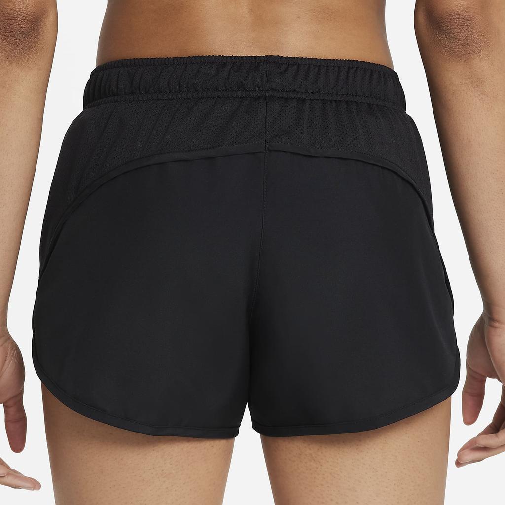 Nike Solid Color Logo Elastic Waist Straight-Leg Shorts Women Bottoms Black DD5935-010