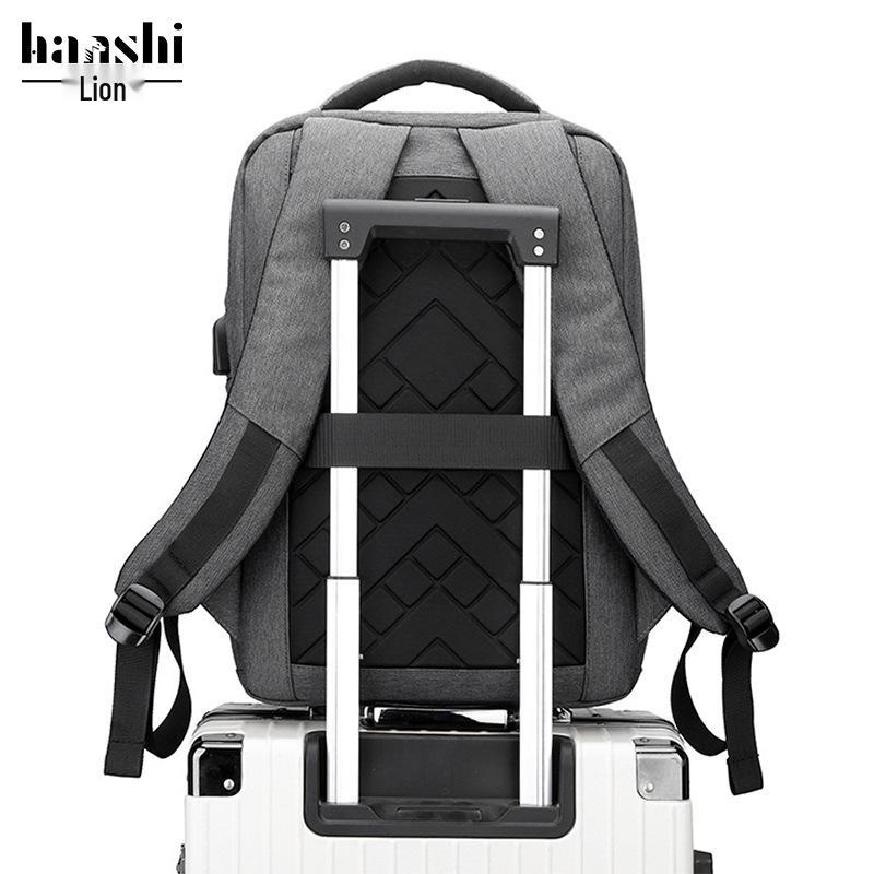 Men's High-End Waterproof Travel Backpack - Large Capacity, Fashionable Laptop & Shoulder Bag