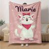 1pc, Cute Cartoon Marie Cat Blanket, Seasonal Home Decor for All Seasons, Perfect Birthday Gift for Cat Lovers, for Decorating Your Own Sofa and Livin