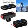 Magnetic Quick Release Adapter Tripod Adapter for Insta360 X4 X6 1/4 Anti-Reverse for GoPro Insta 360 Ace Pro2 Action Camera