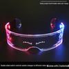 LED Colorful Punk Party Glasses: Cross-Mirror Luminous Festival Eyewear