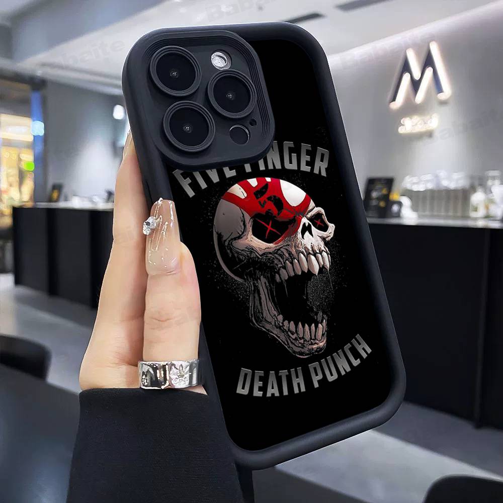 Popular Band F-Five Finger Death Punch Phone Case For IPhone 17 16 15 14 13 Pro Max Plus 12 11 Cover