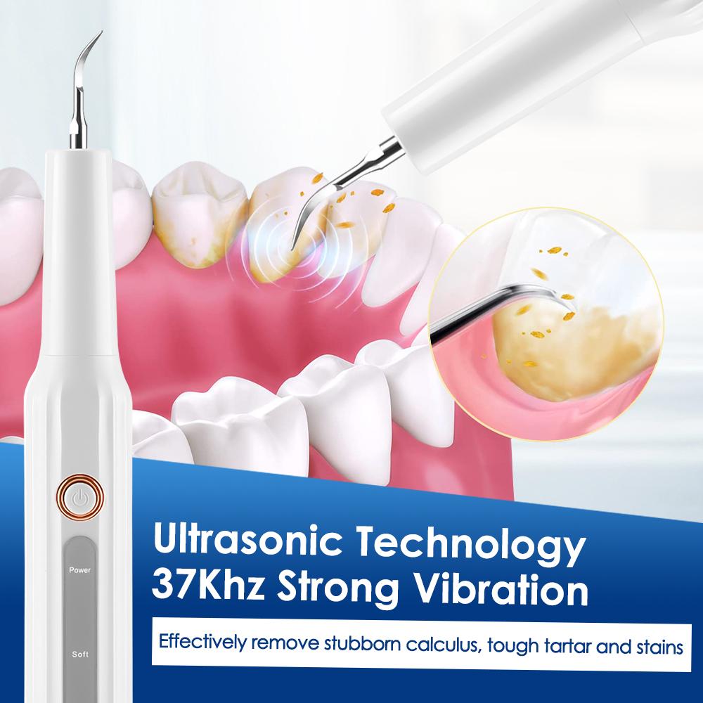 Ultrasonic Tooth Cleaner Dental Scaler Calculus Remover Plaque Tartar Eliminator Dental Stone Removal Teeth Cleaning Tools