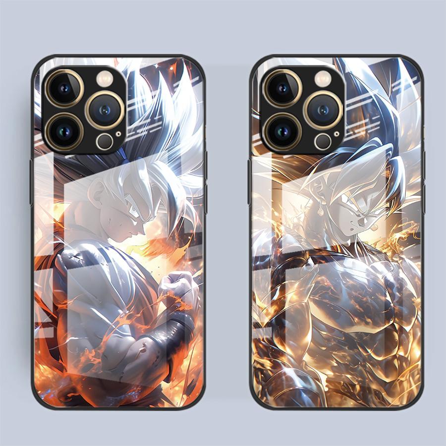Чехол-крышка для телефона D-ragonS B-allS Goku из стекла для iPhone 17 Pro Max 12 11 15 Plus 16 XR Air 8 13 14