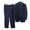 VISARUNO Wool Stripe Suit Setup 4-M Navy Men's Used