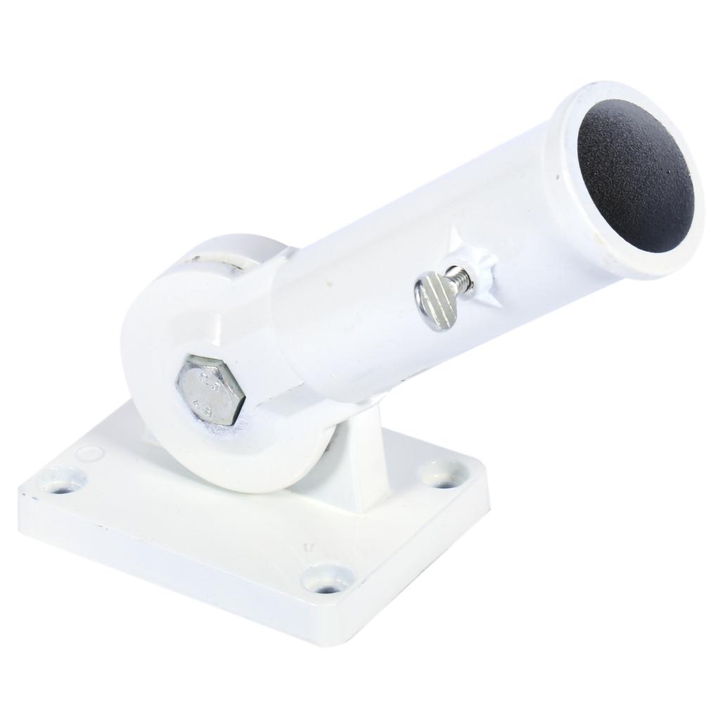 Wall Mount Adjustable Holder Bracket Stainless Steel Flag Pole Windsock Base with Screws