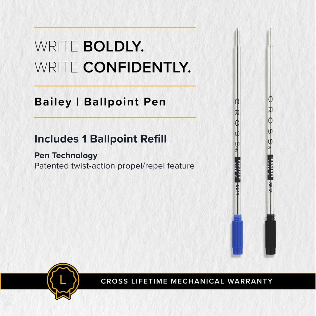 Шариковая ручка CROSS Bailey Матовый черный и золотой NAT0452-24