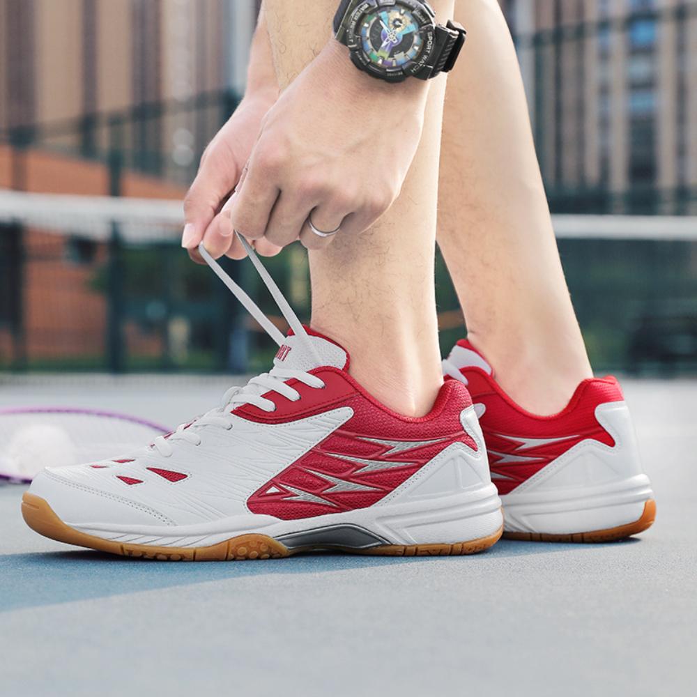 Мужская и женская обувь Обувь для настольного тенниса Весна и осень Низкая кожаная спортивная обувь для пар Обувь для бега и бадминтона