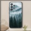 Чехол для телефона "Лес Горы" для Samsung S 25,24,23,22,30,21,10,9,Ultra,Plus,Lite,FE,4,5 G Мягкий Черный Чехол