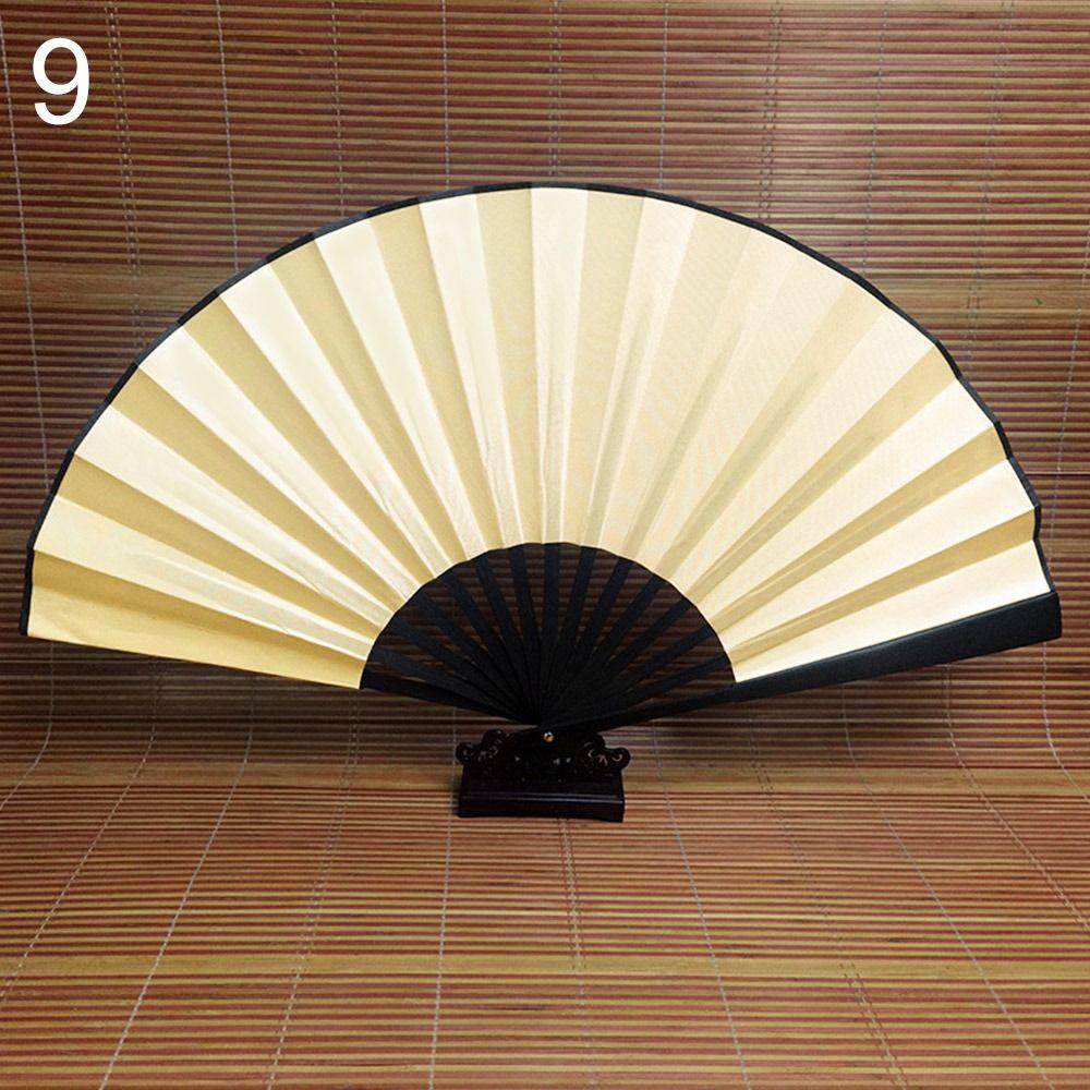 48 см Китайский Тай Чи Декор для свадебной вечеринки Складной сценический веер Веер для йоги Веер для кунг-фу Пластиковый веер из кости