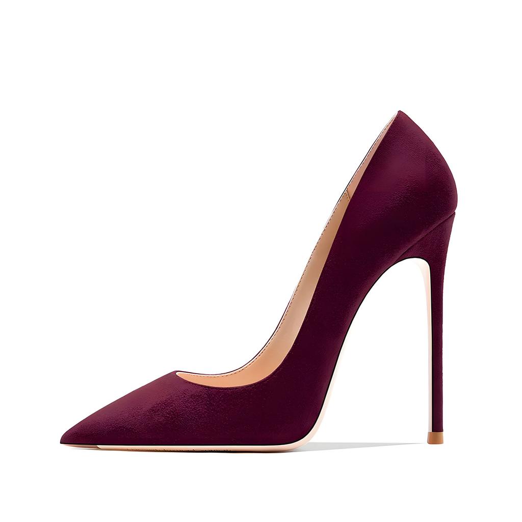 12 см женские классические очаровательные лакированные тонкие высокие каблуки сексуальные розово-фиолетовые туфли-лодочки с острым носком размер 47