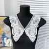 Organza Embroidery Dingzhu Shawl Collar Lace Up Shawl Detachable Shirt Collar Women's Lace Collar
