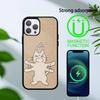 Забавный Кот Группа Животное Чехол для Телефона Для iPhone17,16,15,14,13 Plus,Pro Max Магнитный Для Magsafe Беспроводная Зарядка