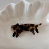 Short Legged Cat Barrettes Hair Clip Acetate Texture Bangs Side Clip Elegant Duckbill Hair Accessory