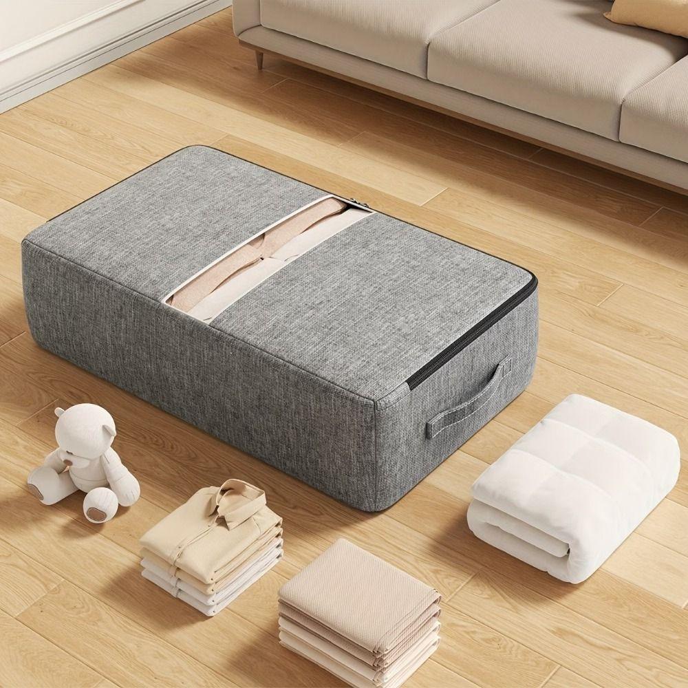 Large Capacity Under Bed Storage Bag Non-woven Fabric Quilt Storage Bag for Storing