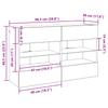 Wall Mounted TV Cabinet with LED Lighting Black Oak Effect 98.5 x 30 x 60.5 cm