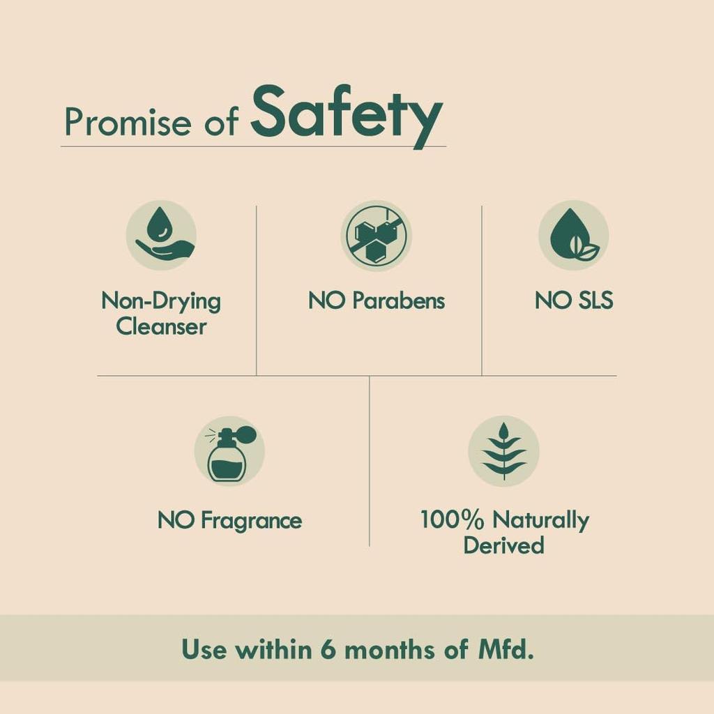 Nat Habit Neem Gel Face Wash For Oily Skin Acne, Pimple And Oil Control , Sulpahte Free Face Cleanser For Men & Women, (100 G)