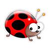 S50353# Cute Cartoon Ladybug Car Sticker Motorcycle Car Decorative Accessories