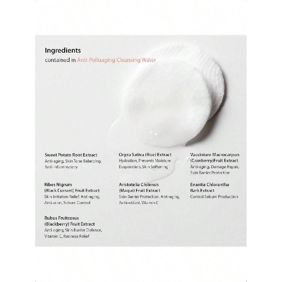 Blithe Anti Polluaging Cleansing Water With Himalayan Pink Salt 250ml - Water Based Cleanser Korean,Make Up Removers