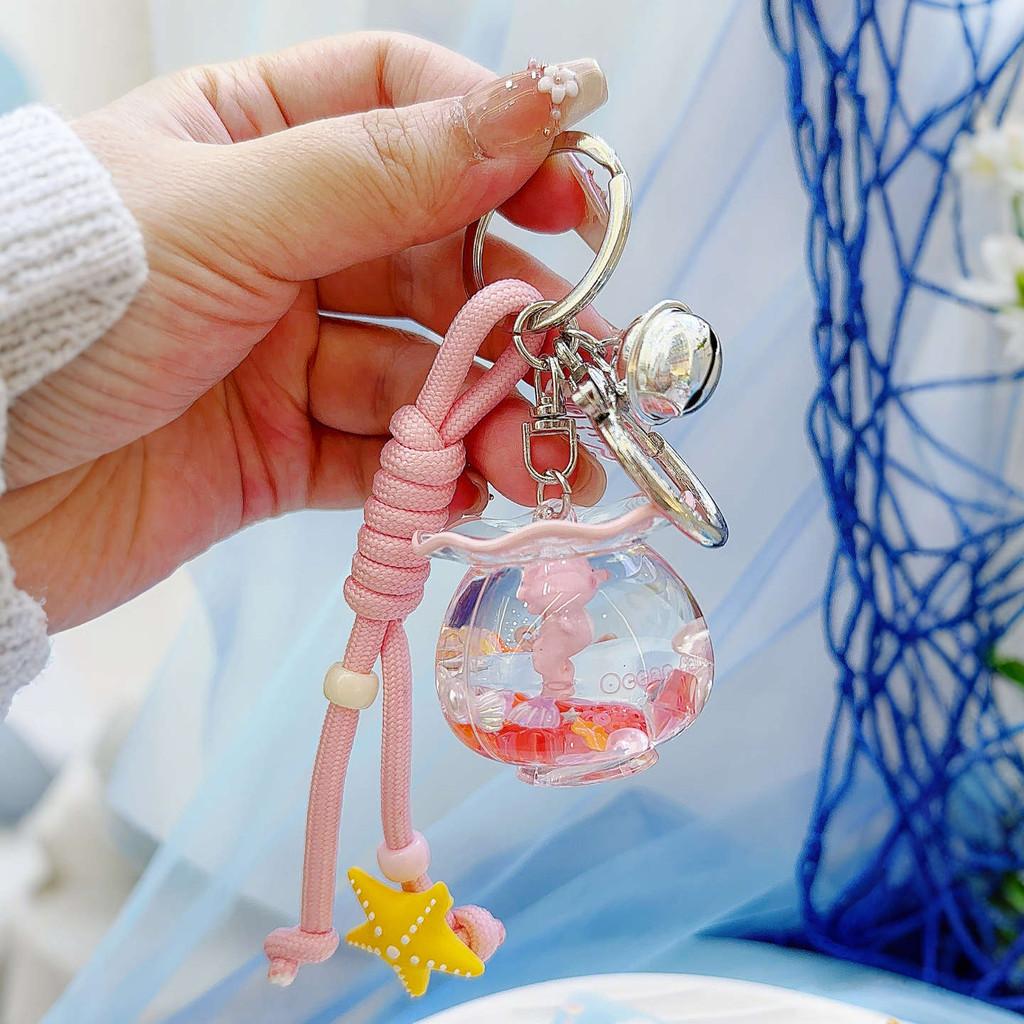 Sea Turtle Seahorse Devil Fishes Fish Tank Keychain With 3d Design Pendant For Kids And Collectors