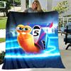 1pc Blanket Turbo Print Design, Lightweight Blanket for Sofa, Bed- Soft &Warm, Gift for All Seasons like Christmas, Halloween