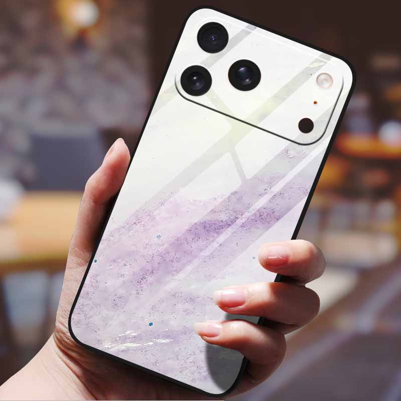Градиентный чехол для телефона для iphone 17 pro max iphone17 Air Закаленное стекло Жесткая задняя крышка для Apple iphone17pro Узор в конфетных цветах
