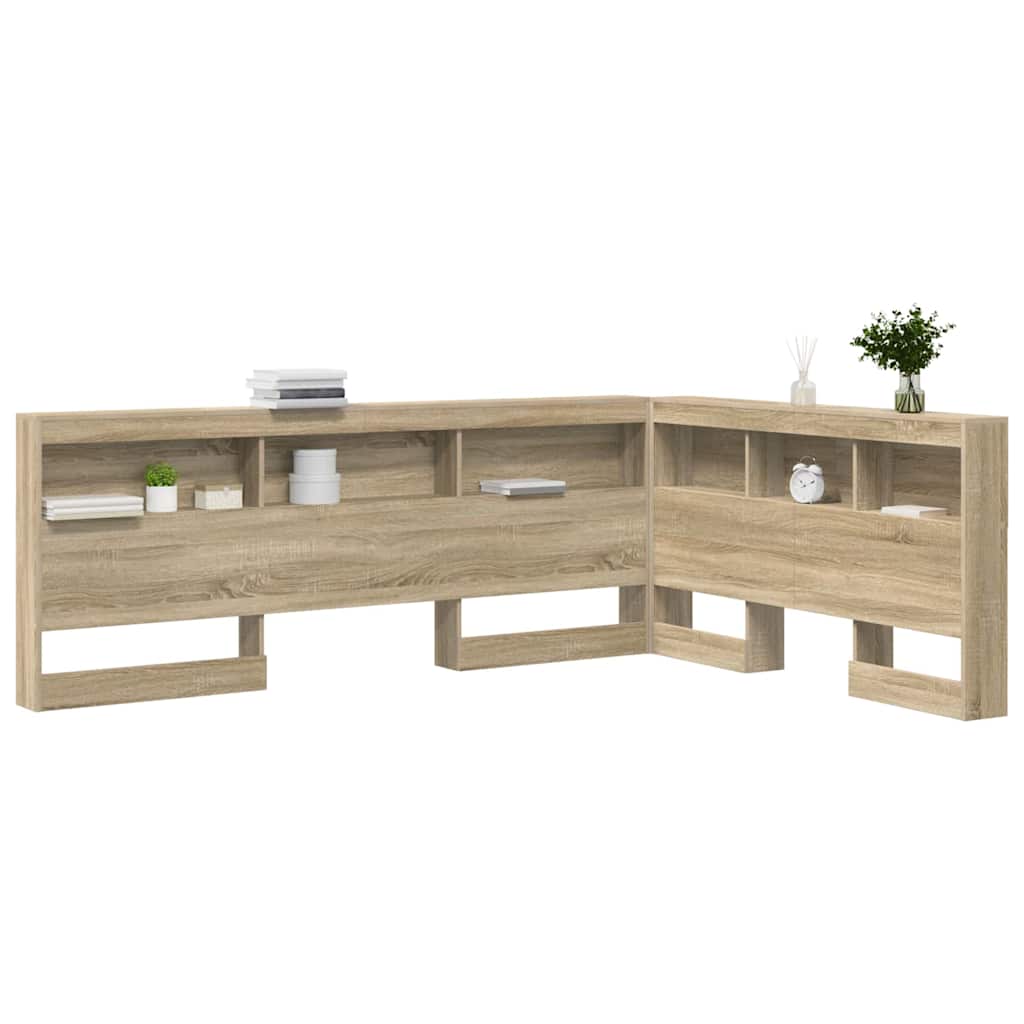 Storage Headboard Sonoma Oak 135 cm Particleboard