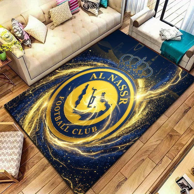 Al-Nassr FC Carpet Rug for Living Room Bedroom Home Sofa Decoration,Kids play Non-slip Floor Mat