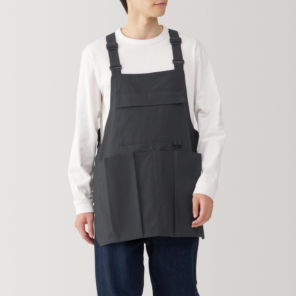 MUJI Outdoor Apron Made from Material Free 84294617 Flame-retardant - Size, Black,