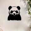 1 шт. Потрясающая металлическая настенная скульптура панды, устойчивая к ржавчине, для декора дома, сада и в качестве праздничного подарка