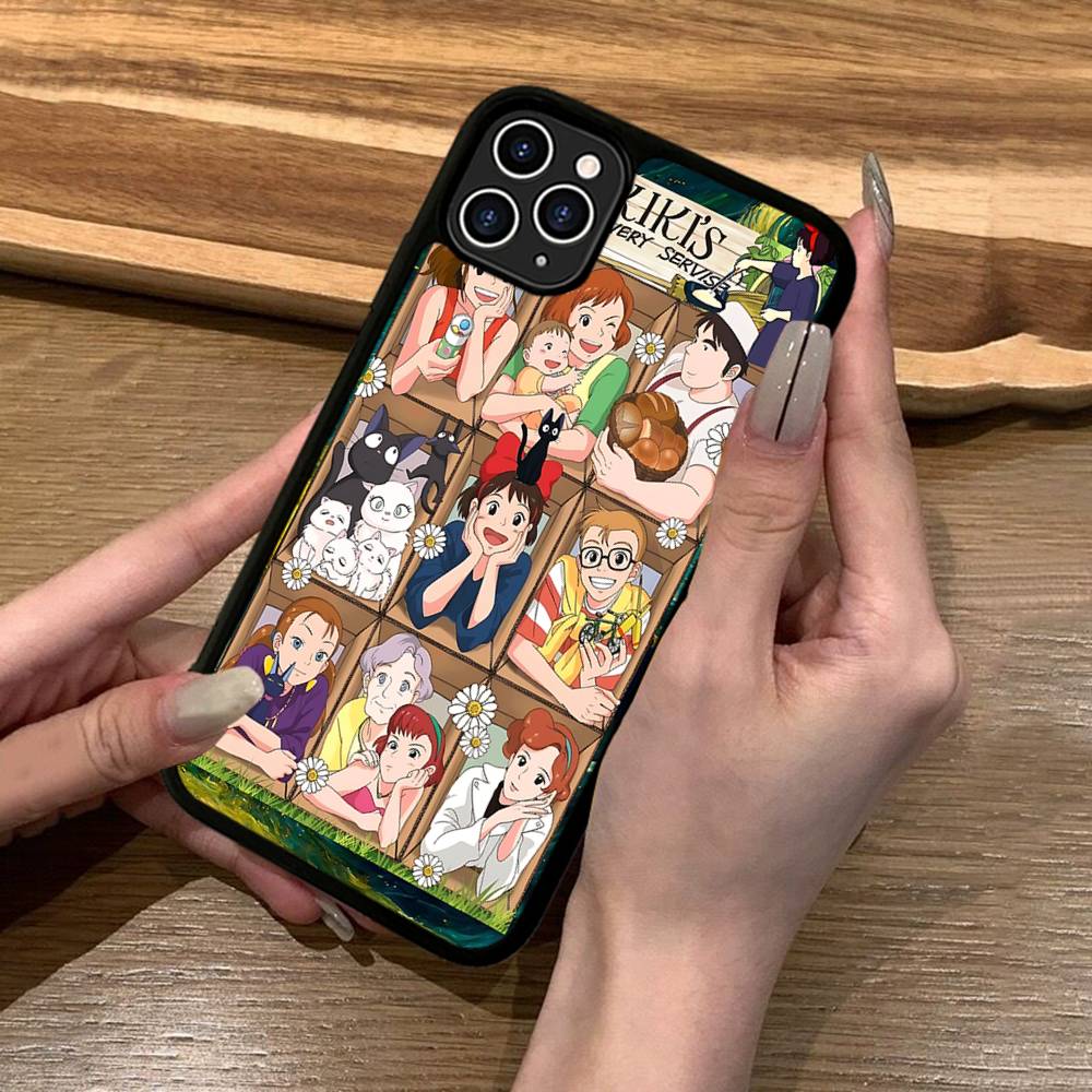 Чехол для телефона Аниме Служба доставки Ки-Ки Силикон PC+TPU Для iPhone 11 12 13 14 15 16 17 Pro Max Чехол Мобильные чехлы