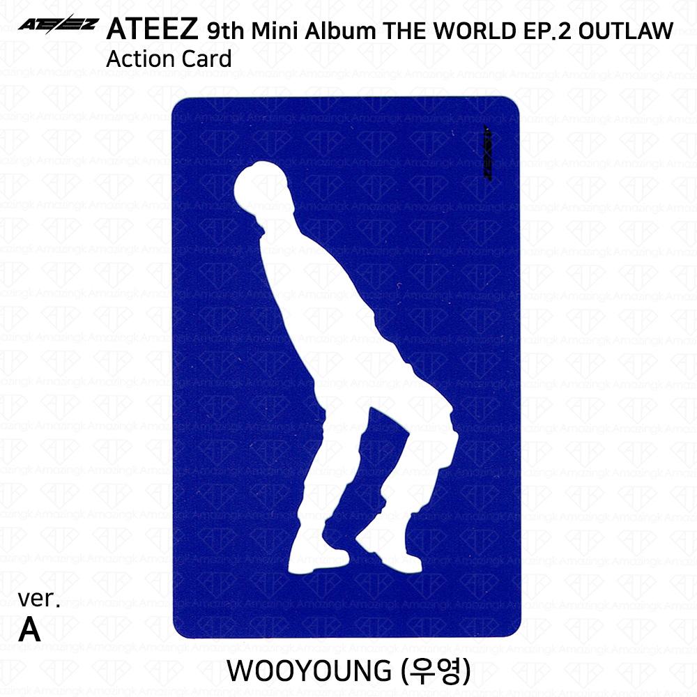 ATEEZ 9-й мини-альбом THE WORLD EP.2 OUTLAW Официальная карта действий Партнерская карта