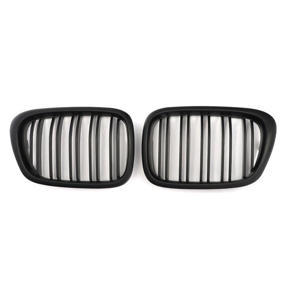For BMW 5 Series E39 1999-2003 Single/Double/Diamond Style Front Bumper Racing Grille Kidney Mesh Grill Car Replacement
