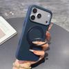 Совместим с iPhone 17 Pro Max: Магнитный чехол-подставка с текстурой Tech, тканевая защита от падений, подходит для iPhone 16 и 15.