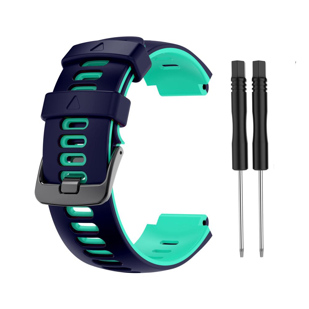 For Garmin Forerunner 735 XT 230 235 235lite 620 630 Approach S20/S5/S6 Watch Strap Two-Color Silicone Strap