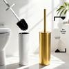 304 Stainless Steel Wall-Mounted Toilet Brush Set with Base
