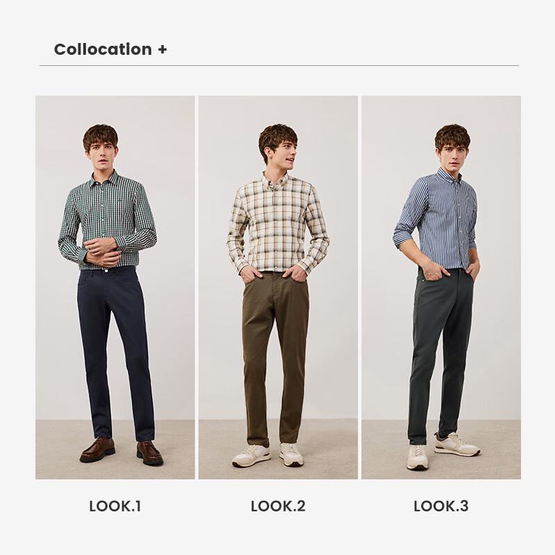 Navigare Men's Thermal Casual Straight-Leg Trousers